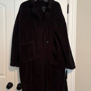 Forever 21 Black Teddy Jacket